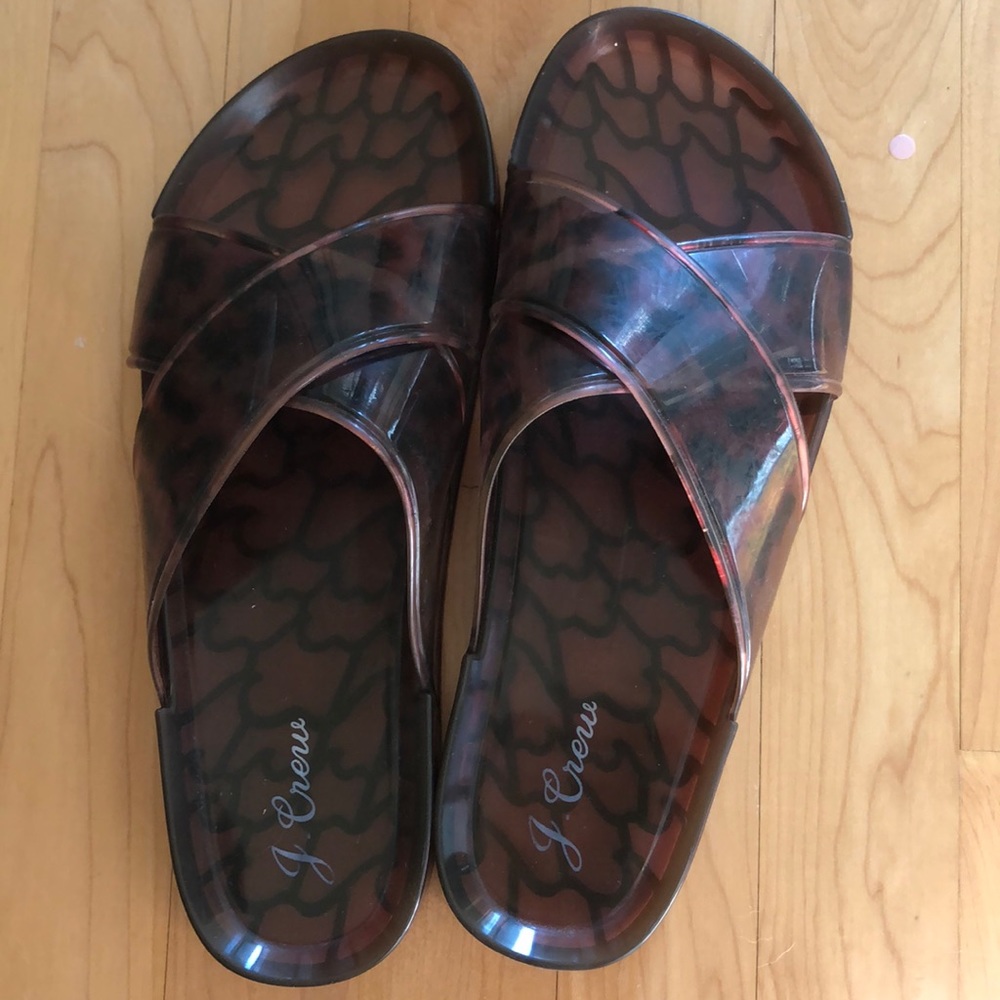 J. Crew jelly slides size 11